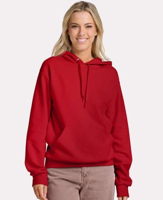 Jerzees IC49MR Ultimate CVC Hooded Sweatshirt in True red