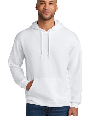 Jerzees IC49MR Ultimate CVC Hooded Sweatshirt in White