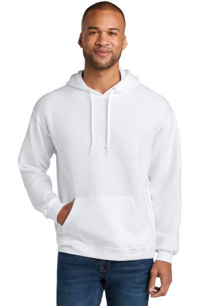 Jerzees IC49MR Ultimate CVC Hooded Sweatshirt in White