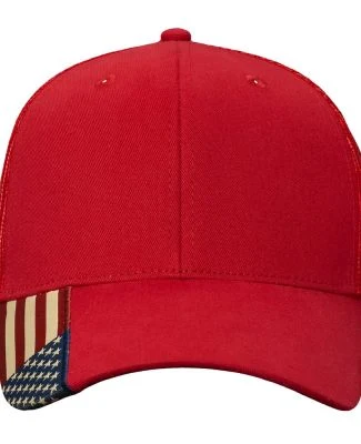 Kati AM350M USA Flag Mesh Cap in Red/ usa mesh