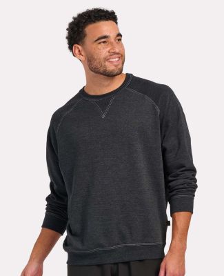 Boxercraft BM5104 French Terry Crew Pullover in Charcoal heather