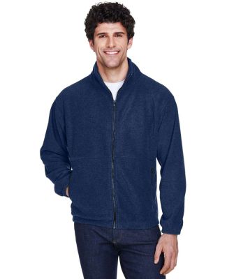 8485 UltraClub® Polyester Adult Iceberg Fleece Fu in Navy