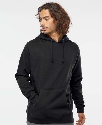 Independent Trading IND4000 Heavyweight Hooded Swe in Black