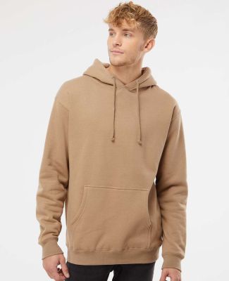 Independent Trading IND4000 Heavyweight Hooded Swe in Sandstone