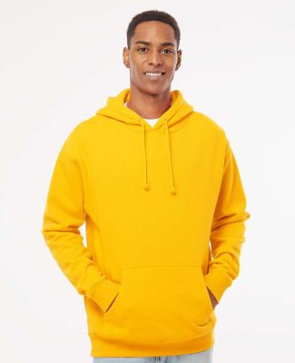 Independent Trading IND4000 Heavyweight Hooded Swe in Gold