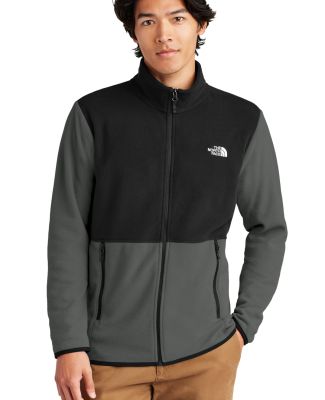 The North Face NF0A7V4J    Glacier Full-Zip Fleece in Asgy/tnfbk