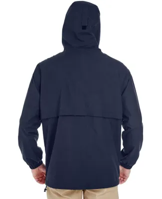 8908 UltraClub® Adult Microfiber Hooded Zip-Front in Navy