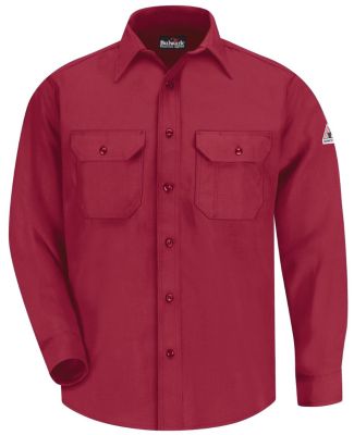 Bulwark SND6T Uniform Shirt - Nomex® IIIA - Tall  in Red
