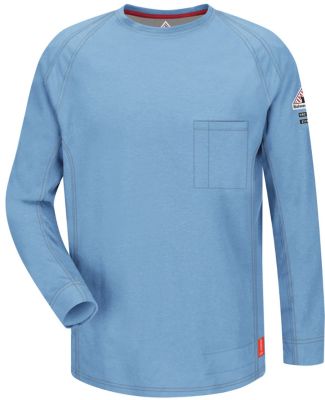 Bulwark QT32T Flame Resistant Long Sleeve Shirt -  in Blue