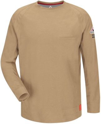 Bulwark QT32T Flame Resistant Long Sleeve Shirt -  in Khaki