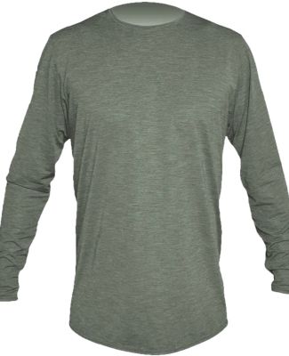 Anetik MVLPRL8 Low Pro Tech Long Sleeve T-Shirt in Dark olive heathered