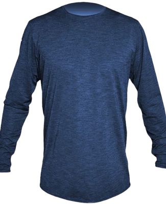 Anetik MVLPRL8 Low Pro Tech Long Sleeve T-Shirt in Navy heathered