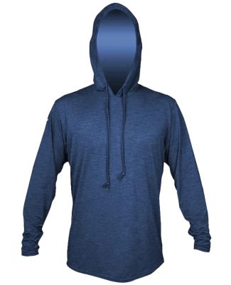 Anetik MVLPRH8 Low Pro Tech Hooded Long Sleeve T-S in Navy heathered