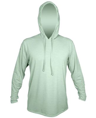 Anetik MVLPRH8 Low Pro Tech Hooded Long Sleeve T-S in Olive heathered