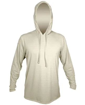 Anetik MVLPRH8 Low Pro Tech Hooded Long Sleeve T-S in Stone heathered