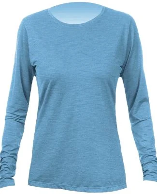 Anetik WSBRZL0 Women's Breeze Tech Long Sleeve T-S in Bahama heathered