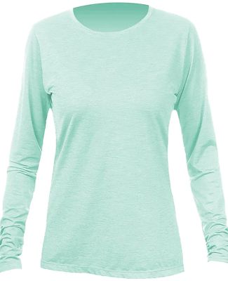 Anetik WSBRZL0 Women's Breeze Tech Long Sleeve T-S in Seafoam heathered