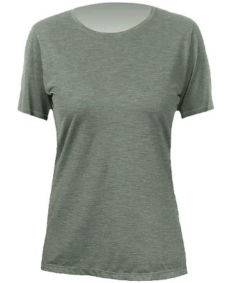 Anetik WSBRZS0 Women's Breeze Tech T-Shirt in Dark olive heathered