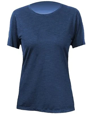 Anetik WSBRZS0 Women's Breeze Tech T-Shirt in Navy heathered