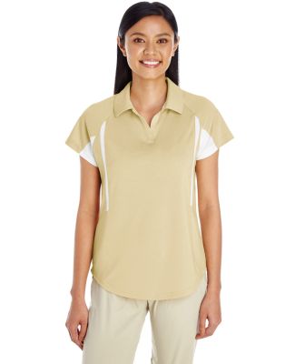 Holloway 222730 Women's Two-Tone Avenger Polo in Vegas gold/ white