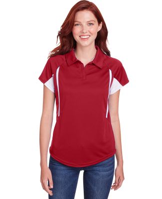 Holloway 222730 Women's Two-Tone Avenger Polo in Scarlet/ white