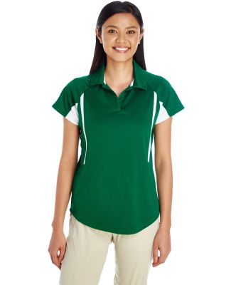 Holloway 222730 Women's Two-Tone Avenger Polo in Forest/ white
