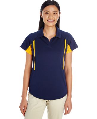 Holloway 222730 Women's Two-Tone Avenger Polo in Navy/ light gold