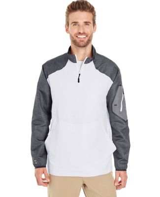 Holloway 229155 Raider Quarter-Zip Jacket in Carbon print/ white