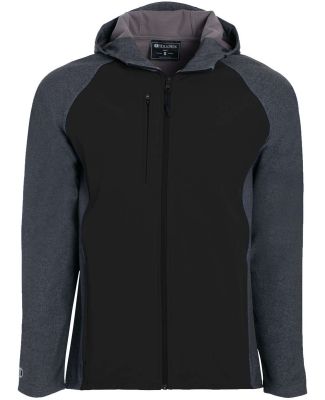 Holloway 229157 Raider Hooded Soft Shell Jacket in Carbon print/ black