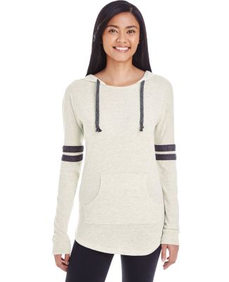 Holloway 229390 Women's Triblend Hooded Long Sleev in Vintage birch/ vintage black