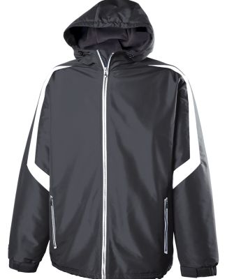 Holloway 229059 Charger Hooded Jacket in Carbon/ white