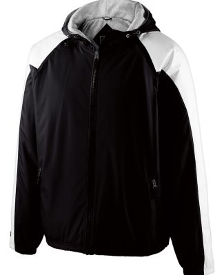 Holloway 229111 Homefield Hooded Jacket in Black/ white