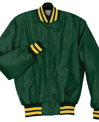 Holloway 229140 Heritage Jacket in Dark green/ light gold/ white