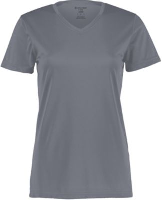 Holloway 222820 Women's Momentum V-Neck T-Shirt in Graphite