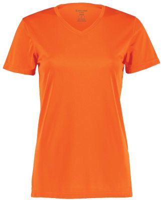 Holloway 222820 Women's Momentum V-Neck T-Shirt in Electric orange