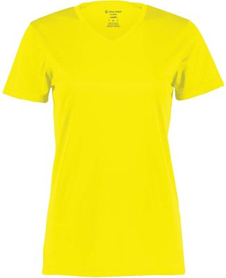Holloway 222820 Women's Momentum V-Neck T-Shirt in Electric yellow