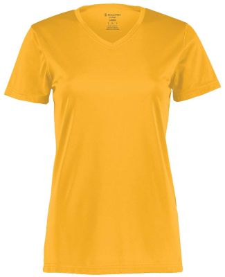 Holloway 222820 Women's Momentum V-Neck T-Shirt in Gold