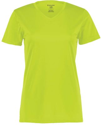 Holloway 222820 Women's Momentum V-Neck T-Shirt in Lime