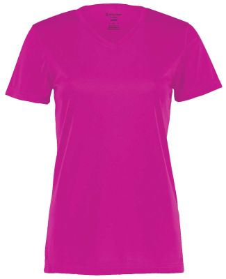 Holloway 222820 Women's Momentum V-Neck T-Shirt in Power pink