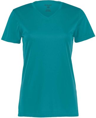 Holloway 222820 Women's Momentum V-Neck T-Shirt in Teal