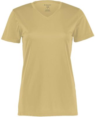 Holloway 222820 Women's Momentum V-Neck T-Shirt in Vegas gold