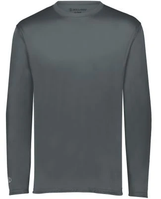 Holloway 222822 Momentum Long Sleeve T-Shirt in Graphite