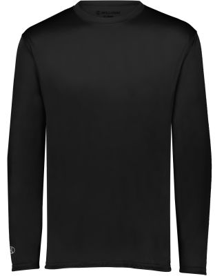 Holloway 222822 Momentum Long Sleeve T-Shirt in Black