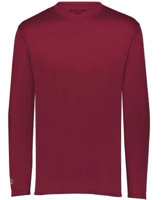 Holloway 222822 Momentum Long Sleeve T-Shirt in Cardinal