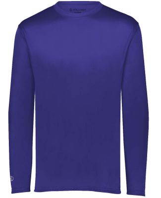 Holloway 222822 Momentum Long Sleeve T-Shirt in Purple