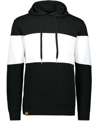 Holloway 229563 All-American Fleece Colorblocked H in Black/ white
