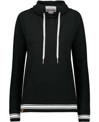 Holloway 229763 Women's All-American Fleece Funnel in Black/ white
