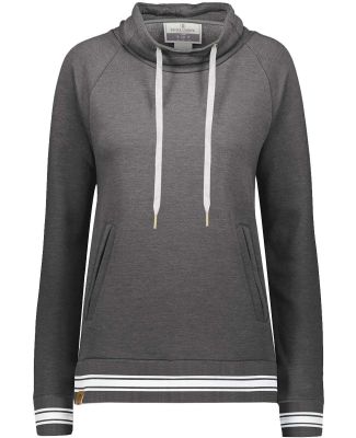 Holloway 229763 Women's All-American Fleece Funnel in Carbon heather/ white