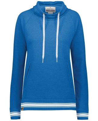 Holloway 229763 Women's All-American Fleece Funnel in Royal heather/ white