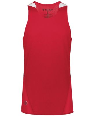 Holloway 221035 PR Max Track Jersey in Scarlet/ white